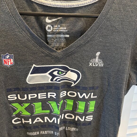 Nike Seahawks Super Bowl T shirt Women's M - Picture 4 of 4